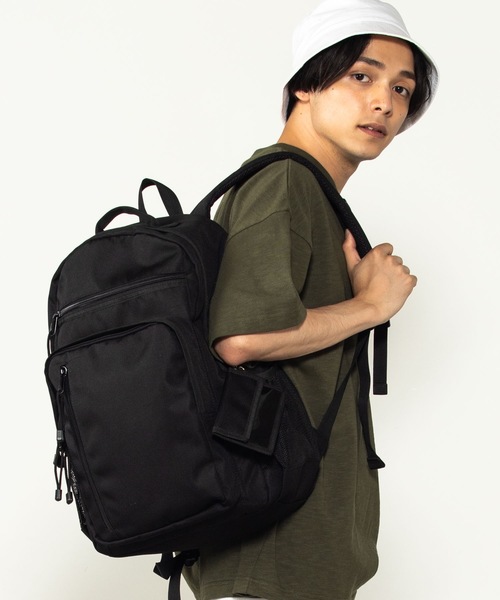 WEGO（ウィゴー）の「WEGO/11ポケットリュック（バックパック/リュック・メンズ・ブラック系その他/ブラック・FREE）」の2枚目の写真