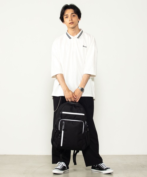 WEGO（ウィゴー）の「WEGO/11ポケットリュック（バックパック/リュック・メンズ・ブラック系その他/ブラック・FREE）」の9枚目の写真