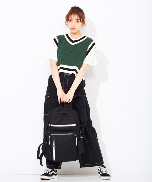 WEGO（ウィゴー）の「WEGO/11ポケットリュック（バックパック/リュック・メンズ・ブラック系その他/ブラック・FREE）」の10枚目の写真