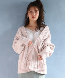 one after another NICE CLAUP | モールヤーンロングカーディガン(カーディガン/ボレロ)