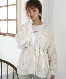 one after another NICE CLAUP | モールヤーンロングカーディガン(カーディガン/ボレロ)