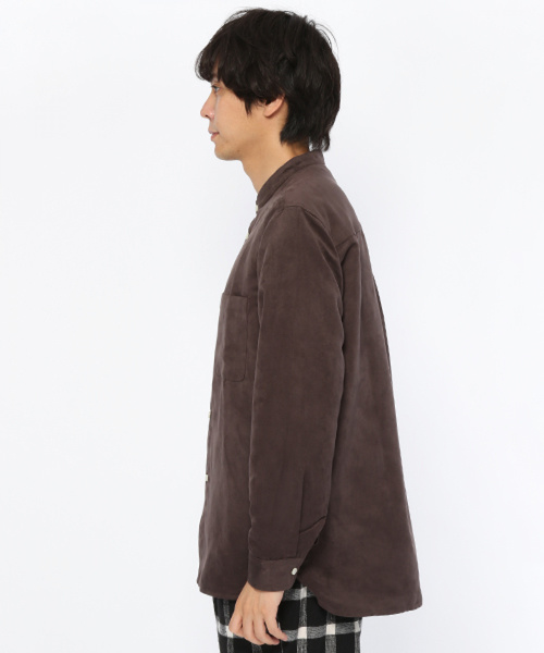LAKOLE（ラコレ）の「スエードバンドシャツ / LAKOLE（シャツ/ブラウス・メンズ・ベージュ/スモーク/オリーブ・LARGE/MEDIUM）」の11枚目の写真