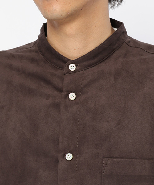 LAKOLE（ラコレ）の「スエードバンドシャツ / LAKOLE（シャツ/ブラウス・メンズ・ベージュ/スモーク/オリーブ・LARGE/MEDIUM）」の13枚目の写真