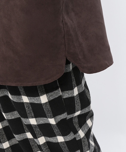 LAKOLE（ラコレ）の「スエードバンドシャツ / LAKOLE（シャツ/ブラウス・メンズ・ベージュ/スモーク/オリーブ・LARGE/MEDIUM）」の17枚目の写真