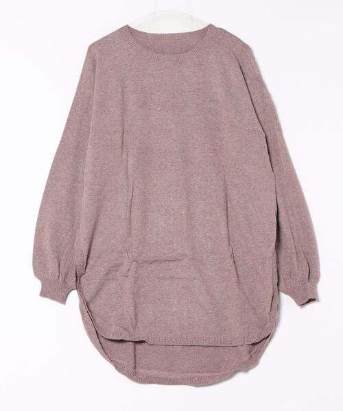 STYLEBLOCK（スタイルブロック）の「天竺長袖ワンピース（ワンピース・レディース・ブラック/モカ・M）」の2枚目の写真