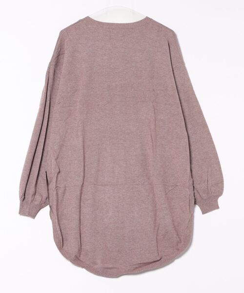 STYLEBLOCK（スタイルブロック）の「天竺長袖ワンピース（ワンピース・レディース・ブラック/モカ・M）」の3枚目の写真