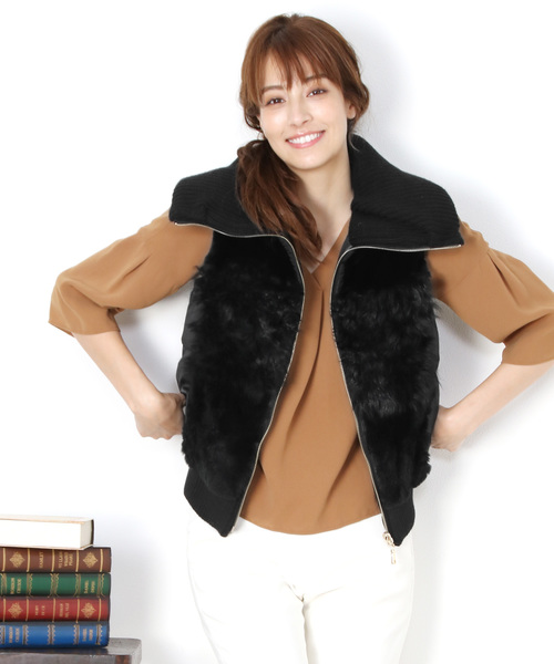 Filomo（フィローモ）の「[Filomo]レッキスファーカルガンラムダウンベスト（ダウンベスト・レディース・ブラック・M/L）」の2枚目の写真