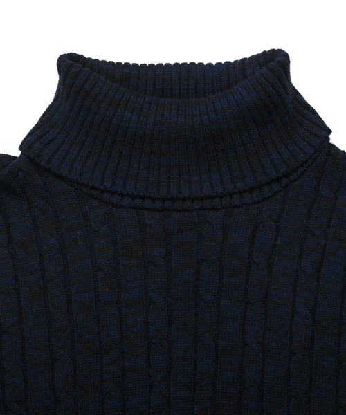 LUXSTYLE(ラグスタイル)の「タートルネックニット(ニット/セーター・メンズ・ホワイト/ブラック/ネイビー/グレー/ブラック系その他・L/XL/M/S)」の16枚目の写真