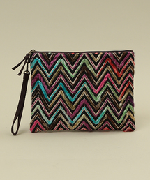 ROSE BUD | (FF BAGS)FFC1119 ZIGZAG KNIT CLUTCH BAG(クラッチバッグ)