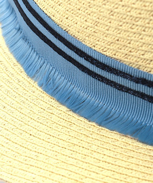 チチカカ(チチカカ)の「ポンポンタッセルカンカン帽(ハット・レディース・グレー/ホワイト/ブルー・FREE)」の17枚目の写真