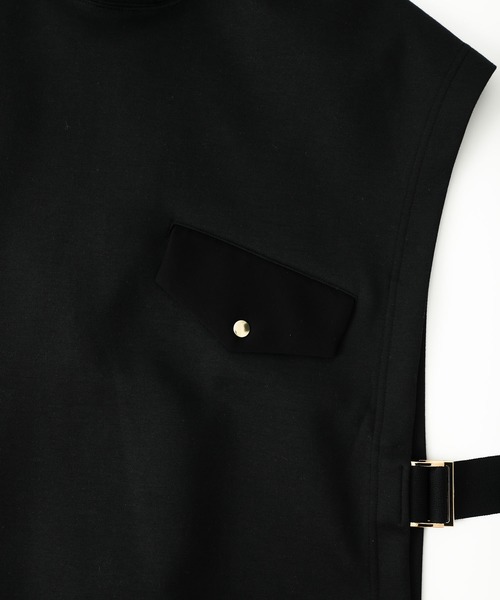 CULLNI（クルニ）の「【CULLNI】タイロッケンスリットベスト/EX.hood vest　/　20-SS-047（ベスト・メンズ・ブラック/グリーン/サックスブルー・FREE）」の15枚目の写真