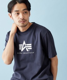 Alpha Industries/アルファインダストリーズ A-MARK PRINT T SHIRT 半袖ロゴTシャツ