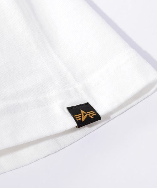 Alpha Industries(アルファインダストリーズ)の「Alpha Industries/アルファインダストリーズ A-MARK PRINT T SHIRT 半袖ロゴTシャツ(Tシャツ/カットソー・メンズ・ホワイト/ブラック/ネイビー/オレンジ/グリーン系その他・L/S/M)」の9枚目の写真