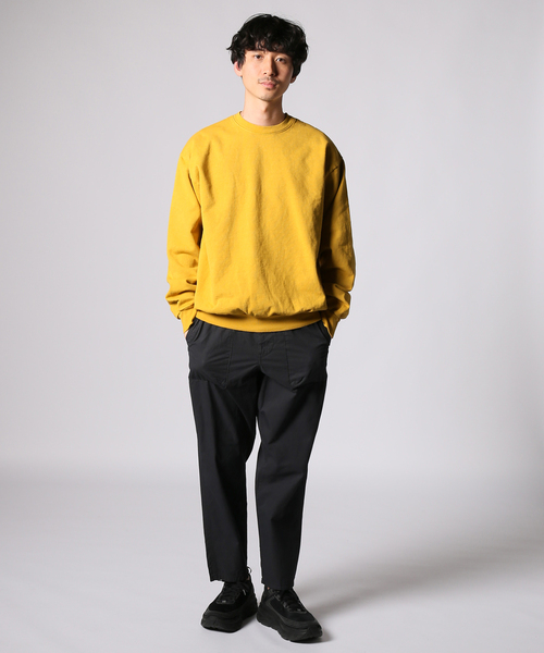 JOURNAL STANDARD(ジャーナルスタンダード)の「【LA APPAREL / ロサンゼルスアパレル】14oz. Garment Dye Heavy Fleece Pullo(スウェット・メンズ・イエロー/ブラック/ベージュ・MEDIUM/LARGE/X-LARGE/SMALL)」の4枚目の写真