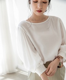 LOWRYS FARM | シアープリーツブラウス６Ｓ　887462(シャツ/ブラウス)