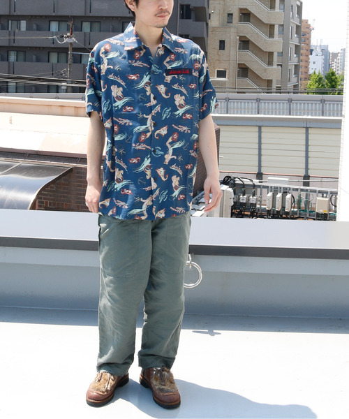 And A(アンドエー)の「AVIREX アヴィレックス / S/S ALOHA SH "MERMAID" マーメイド アロハシャツ / 6105118(シャツ/ブラウス・メンズ・ホワイト/ネイビー/レッド・MEDIUM/LARGE/X-LARGE/XX-LARGE)」の17枚目の写真