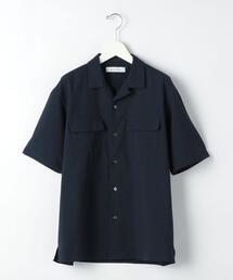 green label relaxing | ドットエアー サッカー オープンカラー 半袖 シャツ ＜ 機能性 / 吸水速乾 ・ 伸縮性 ＞(シャツ/ブラウス)