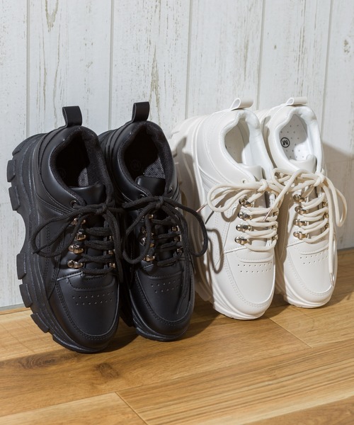 SpRay（スプレイ）の「【WEB限定】厚底スニーカー（スニーカー・レディース・ホワイト/ブラック/ベージュ・SMALL/MEDIUM/LARGE/X-LARGE）」の8枚目の写真