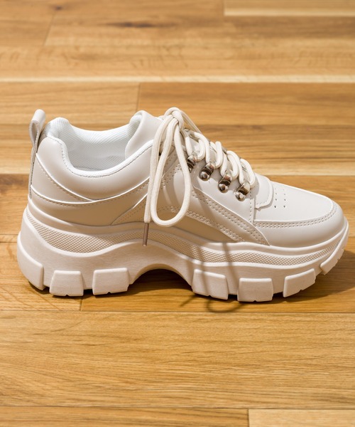 SpRay（スプレイ）の「【WEB限定】厚底スニーカー（スニーカー・レディース・ホワイト/ブラック/ベージュ・SMALL/MEDIUM/LARGE/X-LARGE）」の17枚目の写真