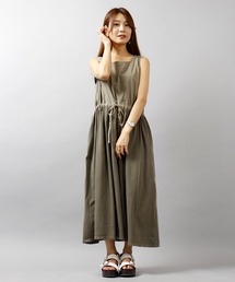 【UAS8 original】ピグメント加工ドッキングノースリーワンピース womens