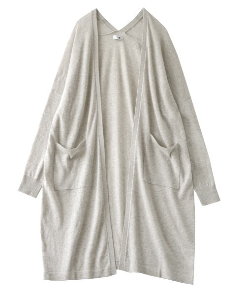 zootie（ズーティー）の「コットンリネン トッパーロングカーディガン（カーディガン/ボレロ・レディース・オートミール/マジェンタ/ターコイズブルー/マスタード/グリーン/ブラック/パープル/ロイヤルブルー/レッド/オレンジ・フリー/M）」の22枚目の写真