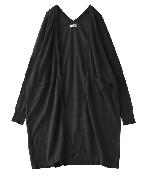 zootie（ズーティー）の「コットンリネン トッパーロングカーディガン（カーディガン/ボレロ・レディース・オートミール/マジェンタ/ターコイズブルー/マスタード/グリーン/ブラック/パープル/ロイヤルブルー/レッド/オレンジ・フリー/M）」の21枚目の写真