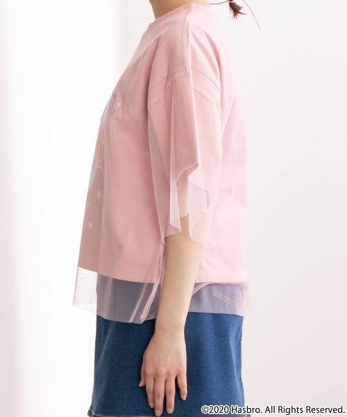 WEGO(ウィゴー)の「∴WEGO/【マイリトルポニーコラボ】チュールレイヤードTシャツ(Tシャツ/カットソー・レディース・ホワイト/ピンク・FREE)」の11枚目の写真