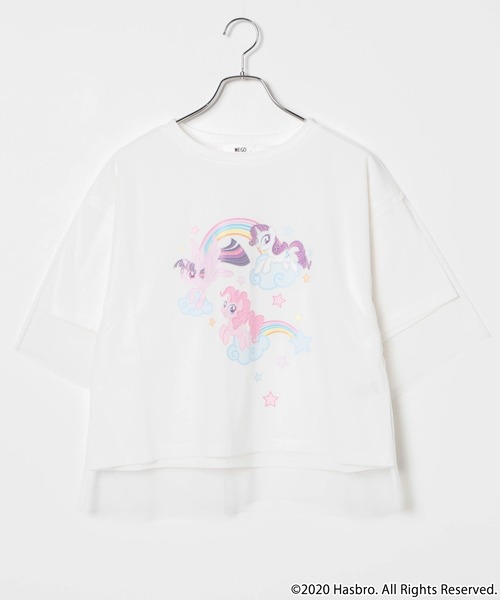 WEGO(ウィゴー)の「∴WEGO/【マイリトルポニーコラボ】チュールレイヤードTシャツ(Tシャツ/カットソー・レディース・ホワイト/ピンク・FREE)」の13枚目の写真