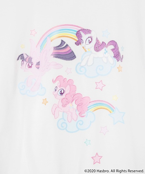 WEGO(ウィゴー)の「∴WEGO/【マイリトルポニーコラボ】チュールレイヤードTシャツ(Tシャツ/カットソー・レディース・ホワイト/ピンク・FREE)」の19枚目の写真