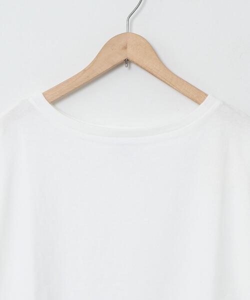 coen（コーエン）の「USAコットンボートネック7分袖カットソー（Tシャツ/カットソー・レディース・ダークグレー/ベージュ/ホワイト・LARGE/MEDIUM）」の13枚目の写真