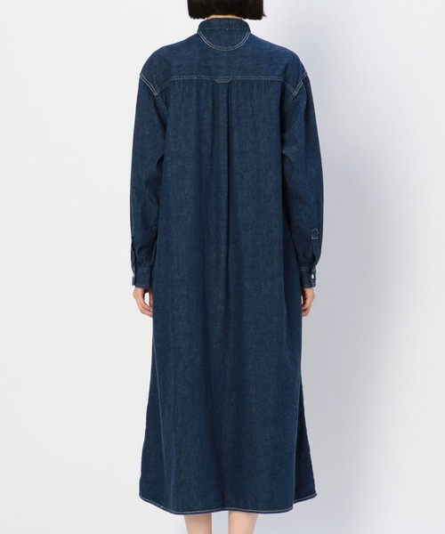 orSlow オアスロウ スタンドカラーデニムシャツワンピース