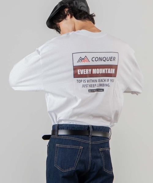 WEGO（ウィゴー）の「WEGO/レトロロゴ刺繍ビッグシルエットロンT（Tシャツ/カットソー・メンズ・ホワイト/ダークグリーン/ベージュ/アイボリー・MEDIUM/LARGE）」の2枚目の写真