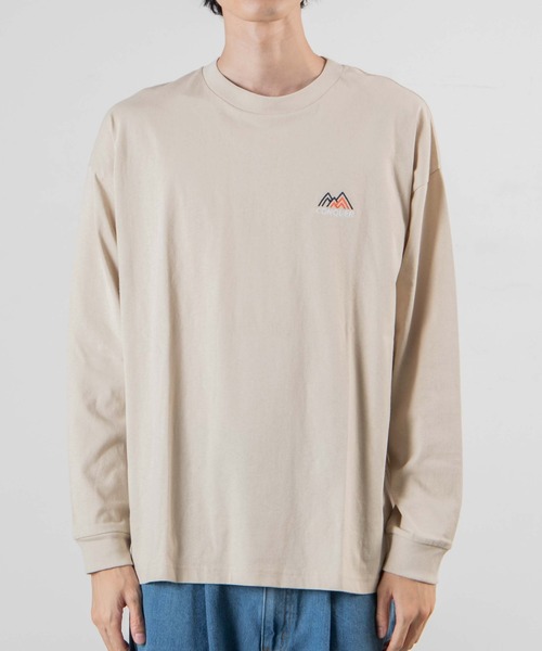 WEGO（ウィゴー）の「WEGO/レトロロゴ刺繍ビッグシルエットロンT（Tシャツ/カットソー・メンズ・ホワイト/ダークグリーン/ベージュ/アイボリー・MEDIUM/LARGE）」の17枚目の写真