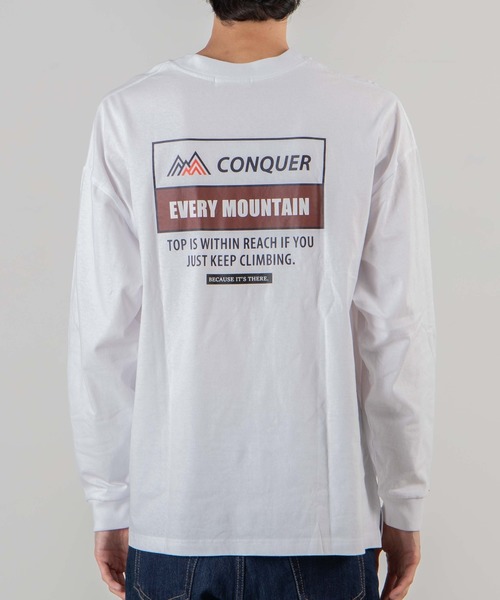 WEGO（ウィゴー）の「WEGO/レトロロゴ刺繍ビッグシルエットロンT（Tシャツ/カットソー・メンズ・ホワイト/ダークグリーン/ベージュ/アイボリー・MEDIUM/LARGE）」の9枚目の写真