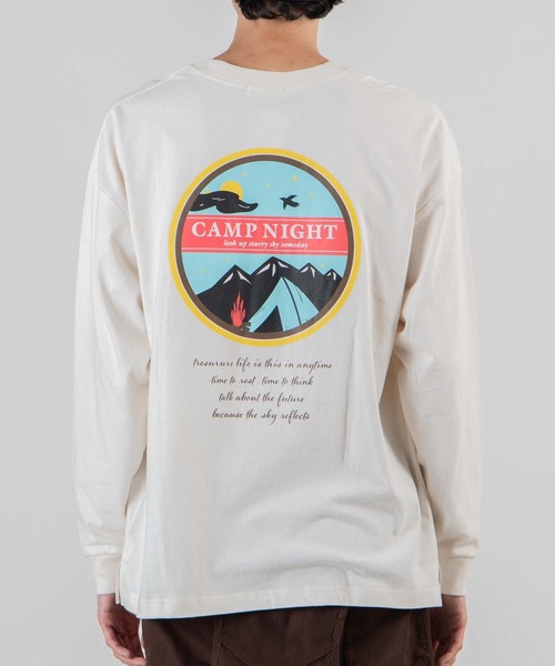 WEGO（ウィゴー）の「WEGO/レトロロゴ刺繍ビッグシルエットロンT（Tシャツ/カットソー・メンズ・ホワイト/ダークグリーン/ベージュ/アイボリー・MEDIUM/LARGE）」の14枚目の写真