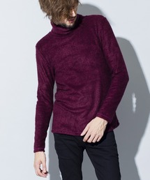 【NO ID.】Vicuere Lamb Pile Turtleneck Pullover / ビキューレ ラム パイル タートルネック プルオーバー