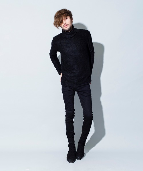 NO ID.（ノーアイディ）の「【NO ID.】Vicuere Lamb Pile Turtleneck Pullover / ビキューレ ラム パイル タートルネック プルオーバー（ニット/セーター・メンズ・ライトグレー/ブラック/ネイビー/アイボリー/ダークグレー/ワイン・1/2）」の21枚目の写真