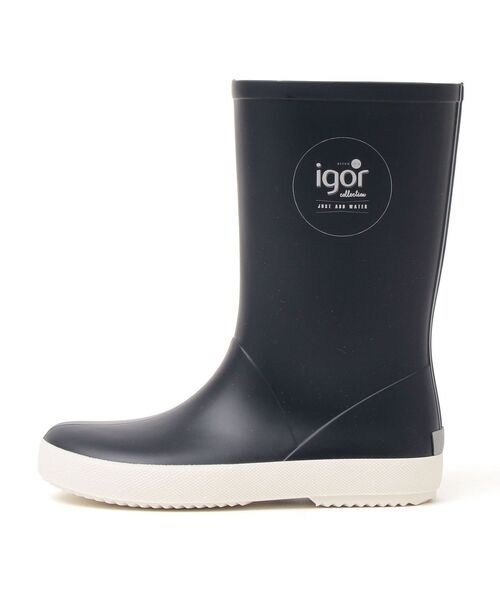 igor（イゴール）の「igor:レインブーツ（レインシューズ・キッズ・ネイビー/イエロー・20/21/18/17/22/15 /16/14）」の8枚目の写真