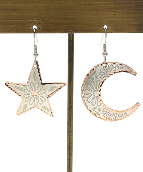 チャイハネ（チャイハネ）の「【チャイハネ】星月バキールピアス（ピアス（両耳用）・レディース・ブラック/ブルー/グリーン/レッド/シルバー・FREE）」の5枚目の写真