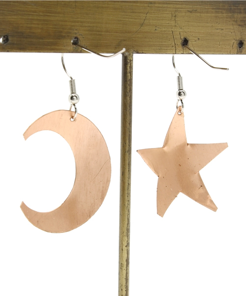 チャイハネ（チャイハネ）の「【チャイハネ】星月バキールピアス（ピアス（両耳用）・レディース・ブラック/ブルー/グリーン/レッド/シルバー・FREE）」の7枚目の写真