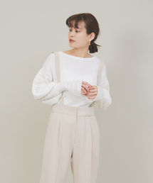 Rouge vif Anna | 【WEB＆一部店舗限定】ふんわりスリーブモールプルオーバー(ニット/セーター)