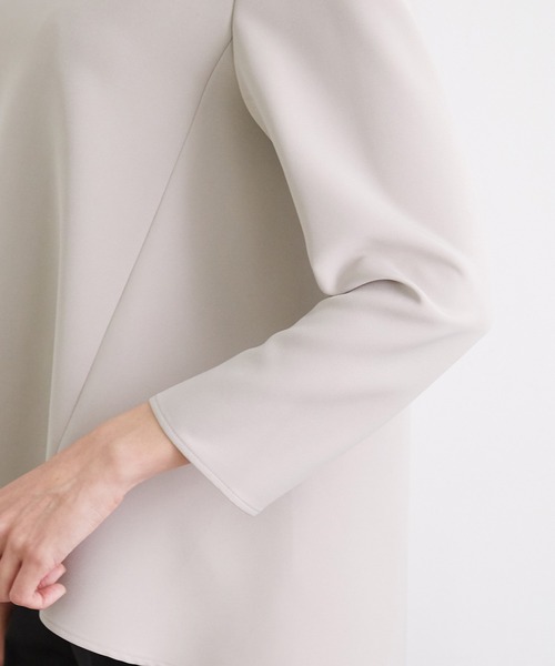 ROPE' PICNIC(ロペピクニック)の「【360°ウルトラストレッチ】ペプラムブラウス(シャツ/ブラウス・レディース・ホワイト/ライトグレー/ブルー/ネイビー・38/40)」の10枚目の写真