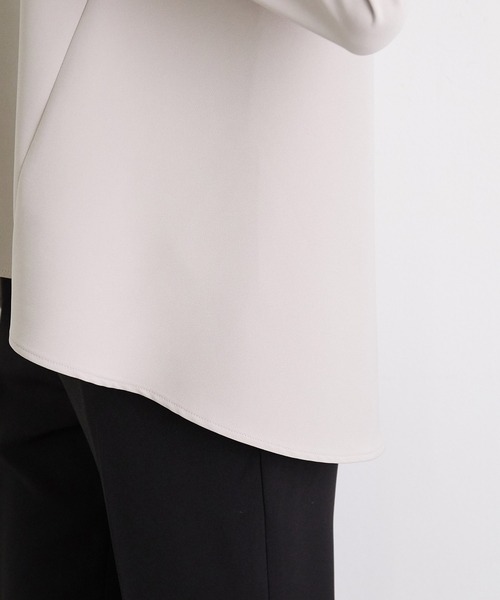 ROPE' PICNIC(ロペピクニック)の「【360°ウルトラストレッチ】ペプラムブラウス(シャツ/ブラウス・レディース・ホワイト/ライトグレー/ブルー/ネイビー・38/40)」の11枚目の写真