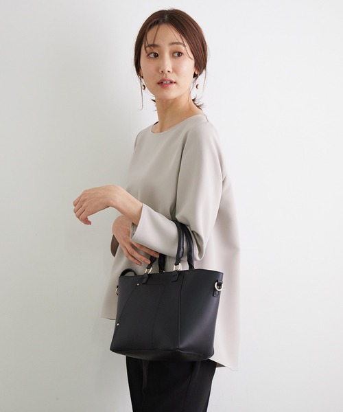 ROPE' PICNIC(ロペピクニック)の「【360°ウルトラストレッチ】ペプラムブラウス(シャツ/ブラウス・レディース・ホワイト/ライトグレー/ブルー/ネイビー・38/40)」の12枚目の写真