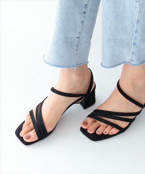 DONOBAN(ドノバン)の「美ラインストラップ サンダル(サンダル・レディース・ブラック/ピンク/グリーン系その他/キャメル・22.5cm/23.5cm/23.0cm/24.0cm)」の2枚目の写真