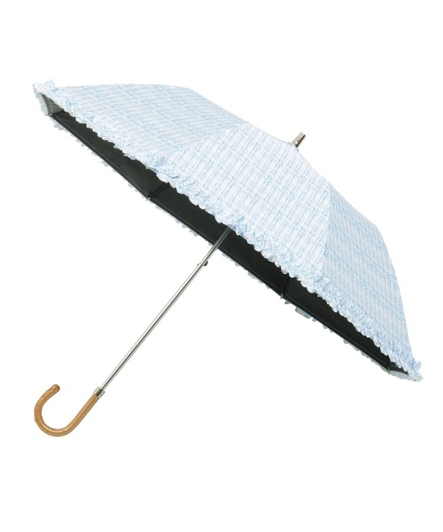 新色追加】遮光 晴雨兼用折りたたみ日傘 ドビーフリル（折りたたみ傘