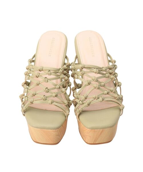 MERCURYDUO（マーキュリーデュオ）の「マクラメ編みウエッジソールサンダル（サンダル・レディース・ミント/ブラウン/アイボリー・36/38/34）」の9枚目の写真