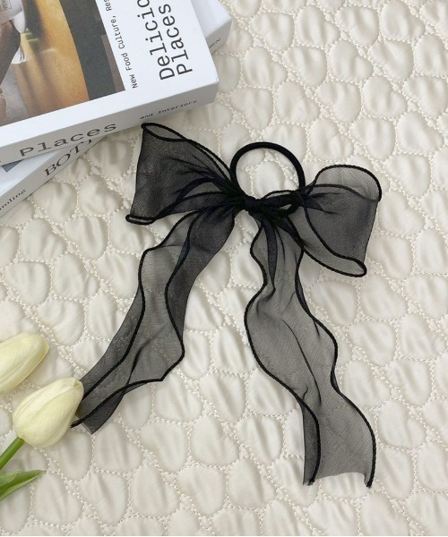 apres jour（アプレジュール）の「【apres jour×ARIAZ】オーガンジーリボンヘアゴム（ヘアゴム・レディース・ブラック/ベージュ/アイボリー/ミント/ラベンダー/ライトピンク/グリーン・FREE）」の21枚目の写真