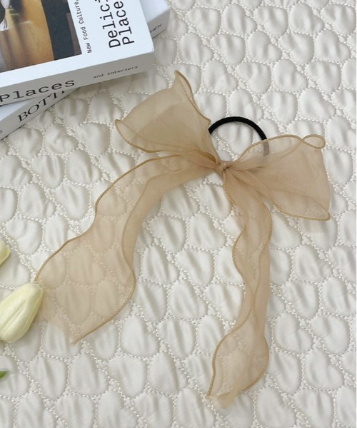 apres jour（アプレジュール）の「【apres jour×ARIAZ】オーガンジーリボンヘアゴム（ヘアゴム・レディース・ブラック/ベージュ/アイボリー/ミント/ラベンダー/ライトピンク/グリーン・FREE）」の17枚目の写真