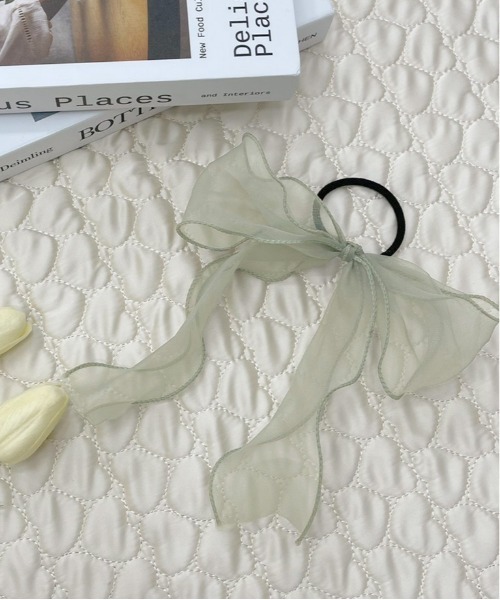 apres jour（アプレジュール）の「【apres jour×ARIAZ】オーガンジーリボンヘアゴム（ヘアゴム・レディース・ブラック/ベージュ/アイボリー/ミント/ラベンダー/ライトピンク/グリーン・FREE）」の20枚目の写真